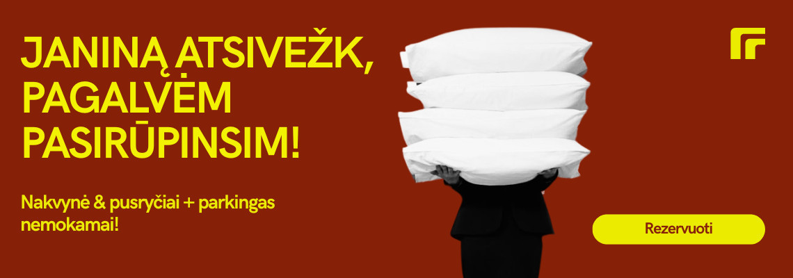 Nakvynė su puryčiais ir nemokamu parkingu